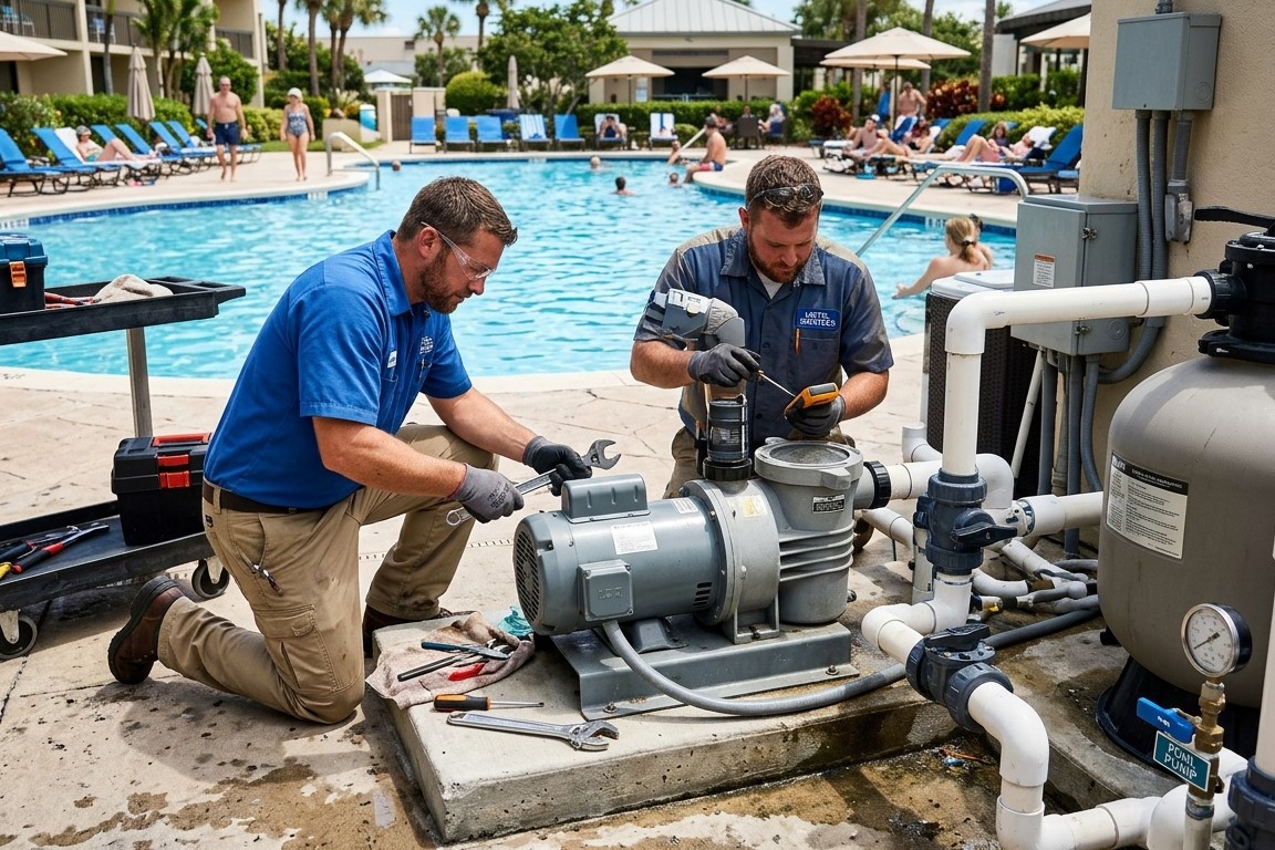 Hotel Pool Pump Replacement